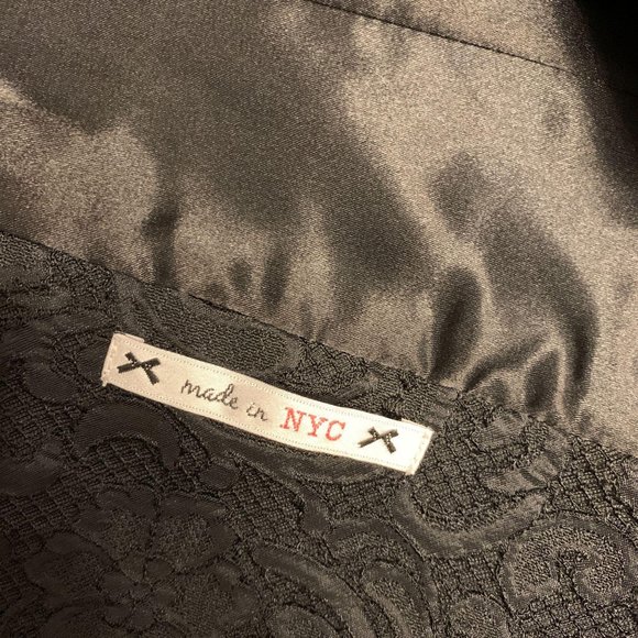 Yoana Baraschi Black Stretch Blazer Size 8 - Picture 8 of 9